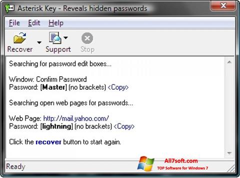 Ảnh chụp màn hình Asterisk Key cho Windows 7