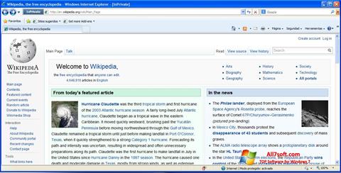 Ảnh chụp màn hình Internet Explorer cho Windows 7