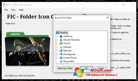 Ảnh chụp màn hình Icon Changer cho Windows 7