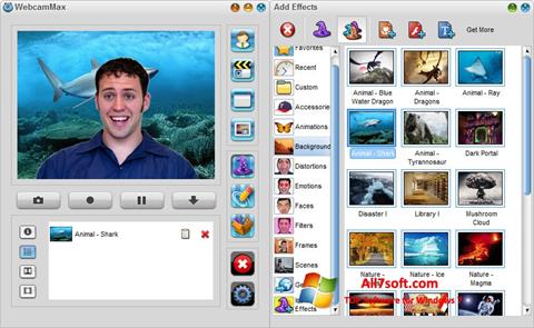 Ảnh chụp màn hình WebcamMax cho Windows 7
