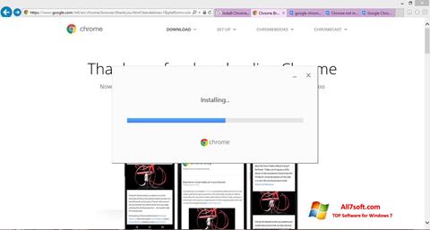 Ảnh chụp màn hình Google Chrome Offline Installer cho Windows 7