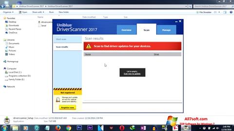 Ảnh chụp màn hình DriverScanner cho Windows 7