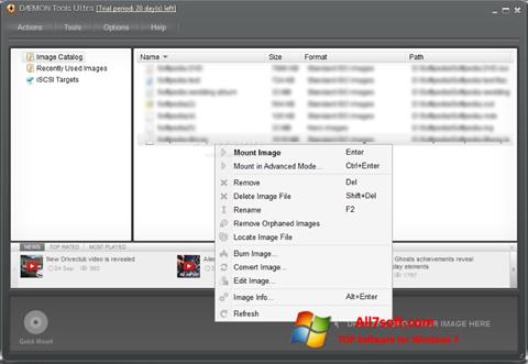 Ảnh chụp màn hình DAEMON Tools Ultra cho Windows 7