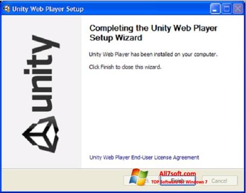 Ảnh chụp màn hình Unity Web Player cho Windows 7