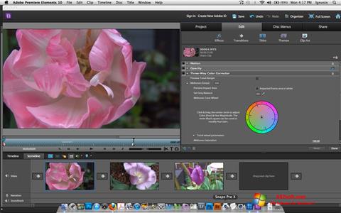 Ảnh chụp màn hình Adobe Premiere Elements cho Windows 7