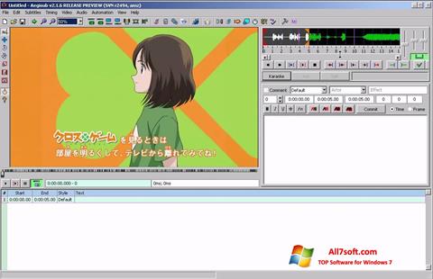 Ảnh chụp màn hình Aegisub cho Windows 7