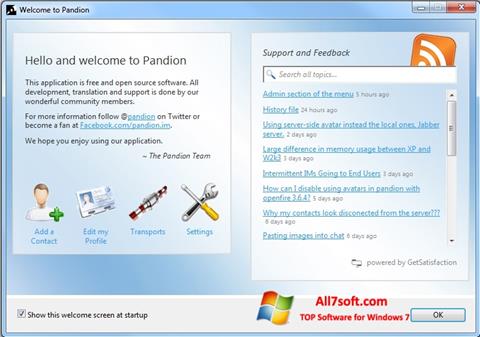 Ảnh chụp màn hình Pandion cho Windows 7