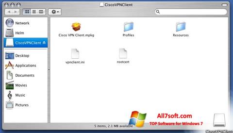 Ảnh chụp màn hình Cisco VPN Client cho Windows 7