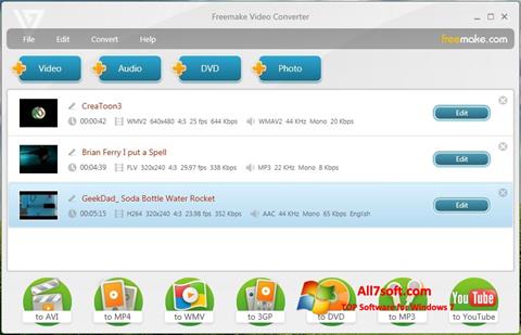 Ảnh chụp màn hình Freemake Video Converter cho Windows 7