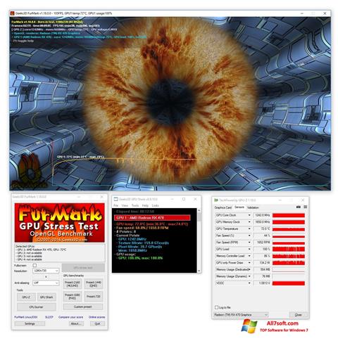 Ảnh chụp màn hình FurMark cho Windows 7