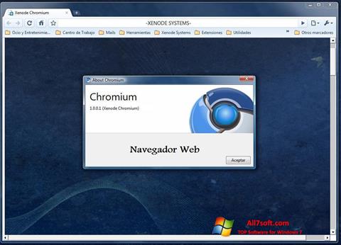 Ảnh chụp màn hình Chromium cho Windows 7