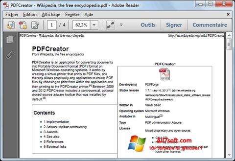 Ảnh chụp màn hình PDFCreator cho Windows 7