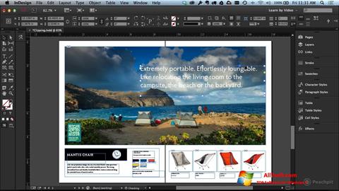 Ảnh chụp màn hình Adobe InDesign cho Windows 7