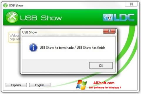 Ảnh chụp màn hình USB Show cho Windows 7
