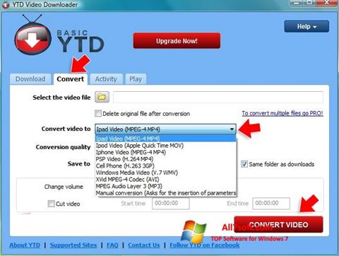 Ảnh chụp màn hình YTD Video Downloader cho Windows 7