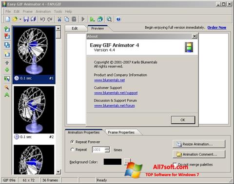Ảnh chụp màn hình Easy GIF Animator cho Windows 7