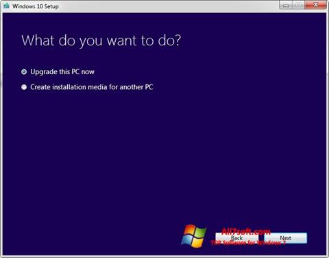 Ảnh chụp màn hình Media Creation Tool cho Windows 7