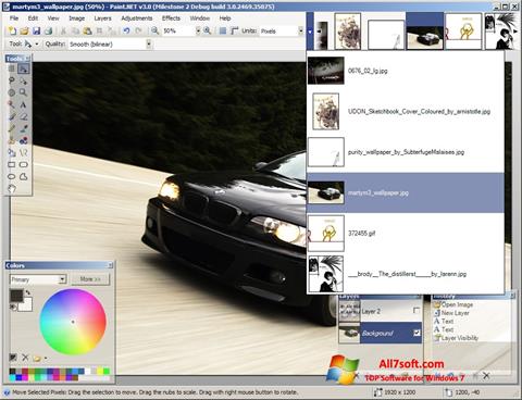 Ảnh chụp màn hình Paint.NET cho Windows 7