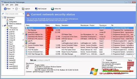 Ảnh chụp màn hình Security Task Manager cho Windows 7