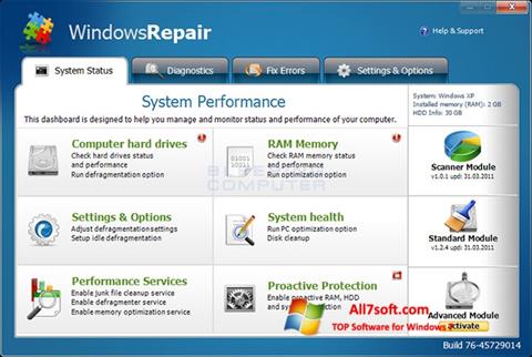 Ảnh chụp màn hình Windows Repair cho Windows 7
