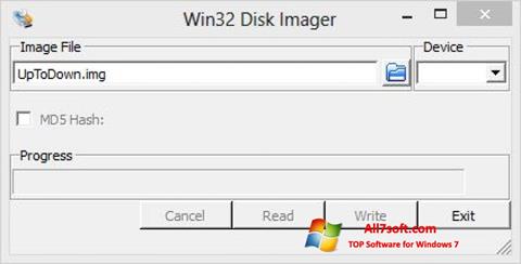Ảnh chụp màn hình Win32 Disk Imager cho Windows 7