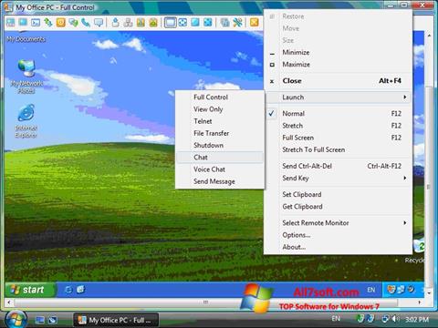 Ảnh chụp màn hình Radmin cho Windows 7