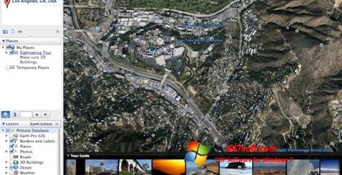Ảnh chụp màn hình Google Earth Pro cho Windows 7