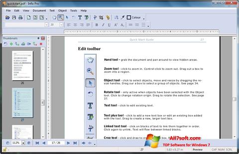 Ảnh chụp màn hình Infix PDF Editor cho Windows 7