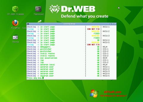 Ảnh chụp màn hình Dr.Web LiveCD cho Windows 7