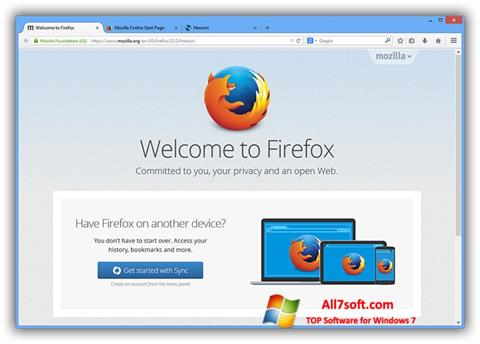 Ảnh chụp màn hình Mozilla Firefox Offline Installer cho Windows 7