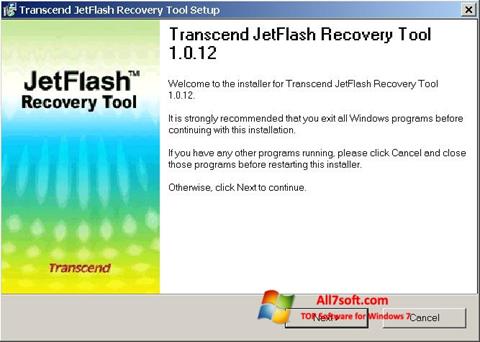 Ảnh chụp màn hình JetFlash Recovery Tool cho Windows 7