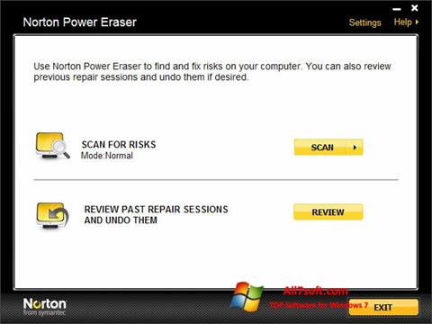 Ảnh chụp màn hình Norton Power Eraser cho Windows 7