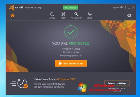 Ảnh chụp màn hình Avast Internet Security cho Windows 7