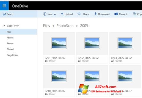 Ảnh chụp màn hình OneDrive cho Windows 7