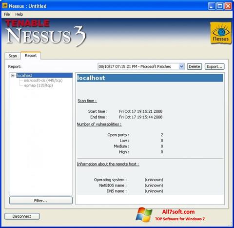Ảnh chụp màn hình Nessus cho Windows 7