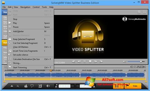 Ảnh chụp màn hình SolveigMM Video Splitter cho Windows 7