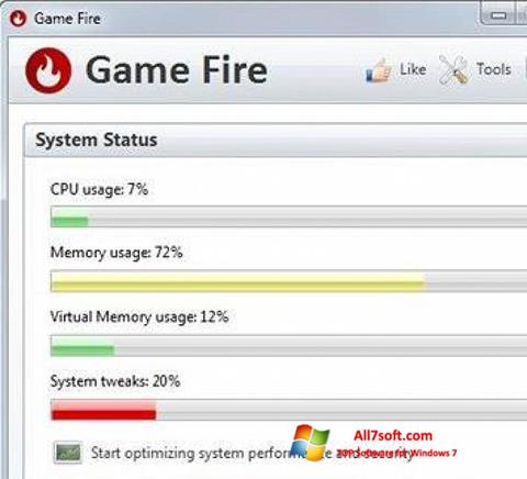 Ảnh chụp màn hình Game Fire cho Windows 7
