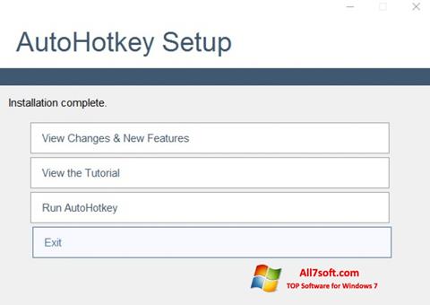 Ảnh chụp màn hình AutoHotkey cho Windows 7