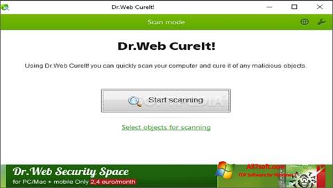 Ảnh chụp màn hình Dr.Web CureIt cho Windows 7