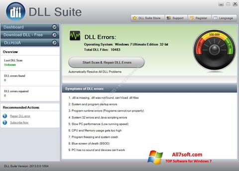 Ảnh chụp màn hình DLL Suite cho Windows 7