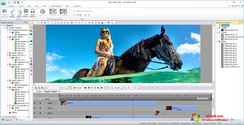 Ảnh chụp màn hình VSDC Free Video Editor cho Windows 7